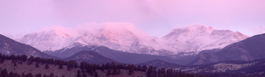Dawn Light over the Rocky Mountains