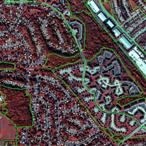 aerial image of baltimore neighborhoods