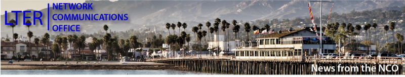 Santa Barbara shoreline and wharf header