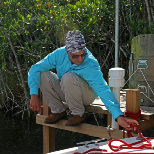 Rafael Travieso at an FCE research site
