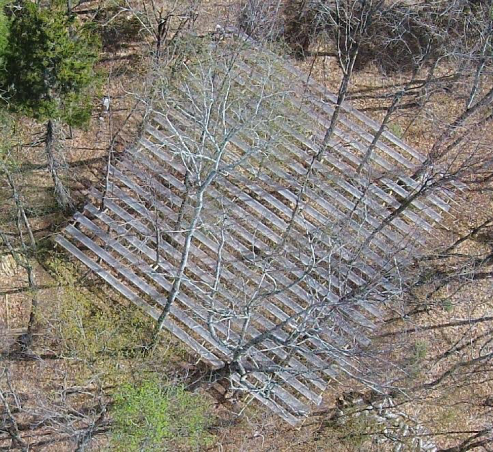 One of the DroughtNet plots seen from above.