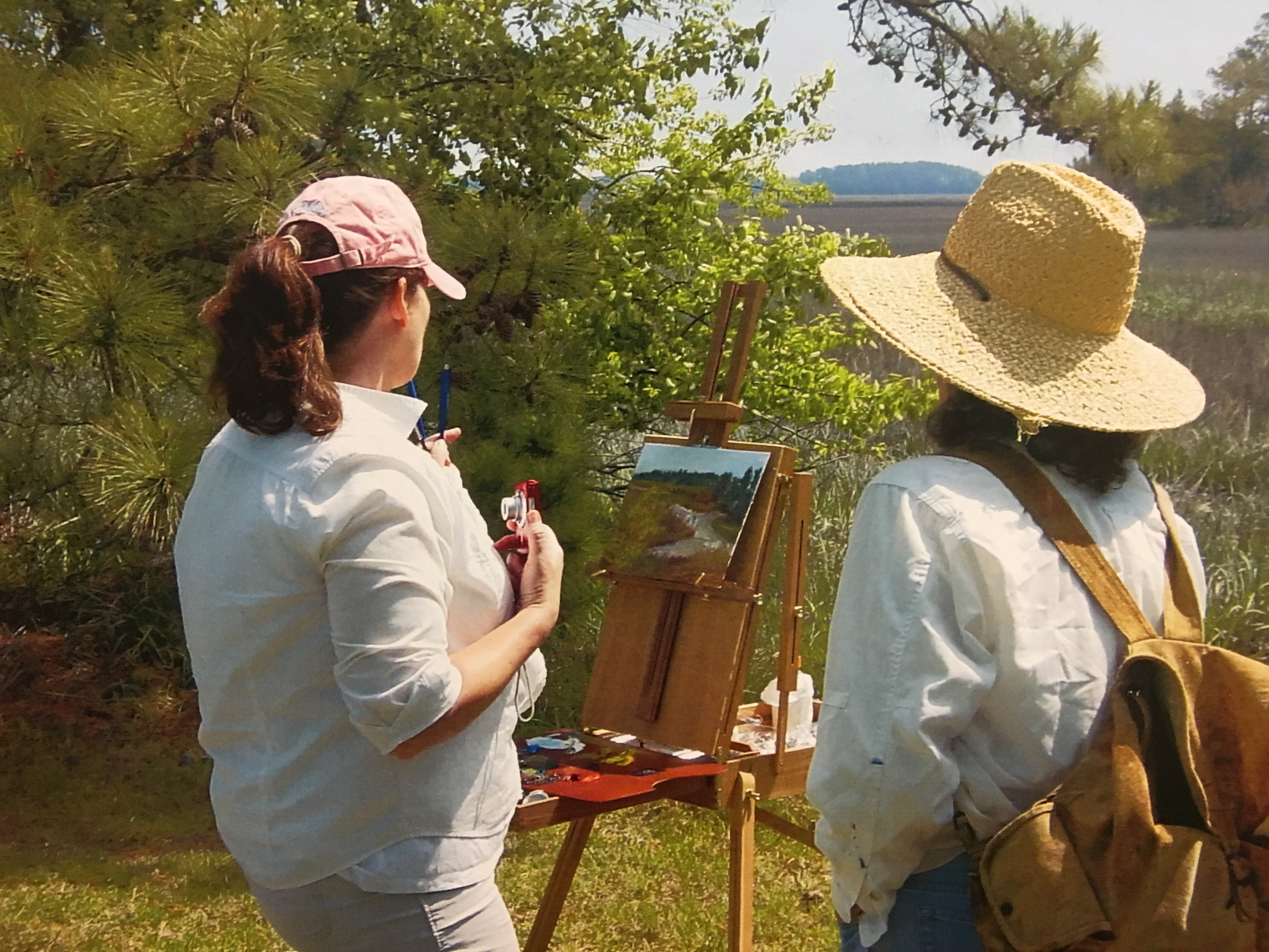 Painter at Virginia Coast Reserve LTER. Photo: Cora Ann Johnston