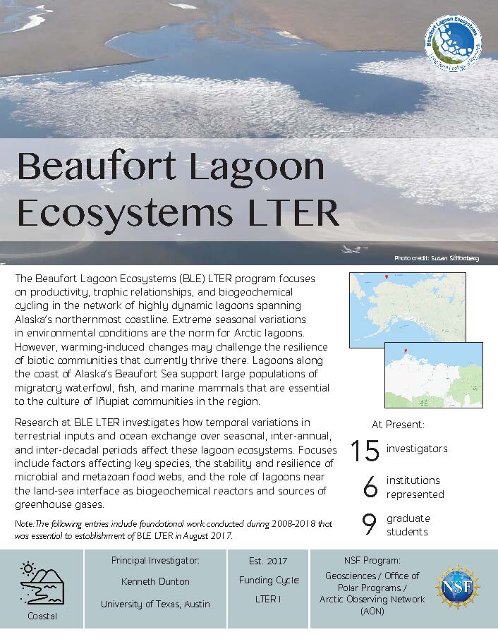 Beaufort Lagoon Ecosystems LTER site brief