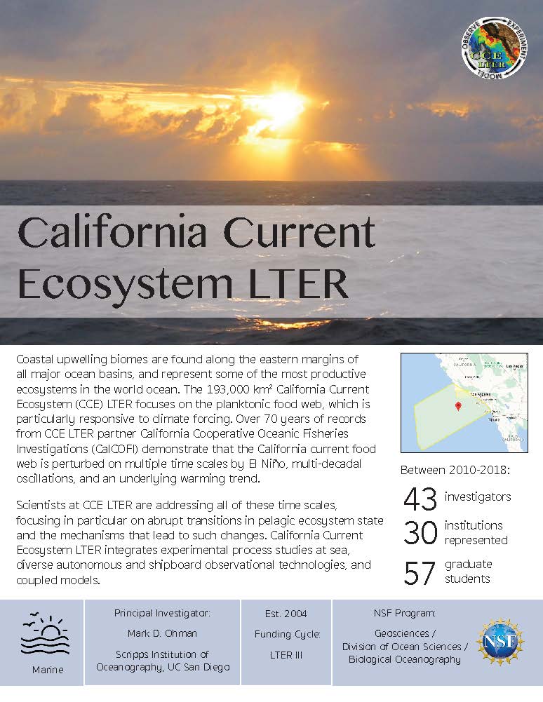California Current LTER site brief 2019