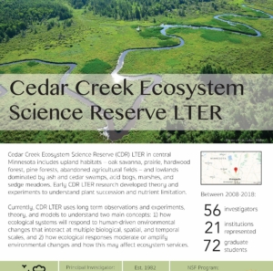 Cedar Creek LTER site brief 2019