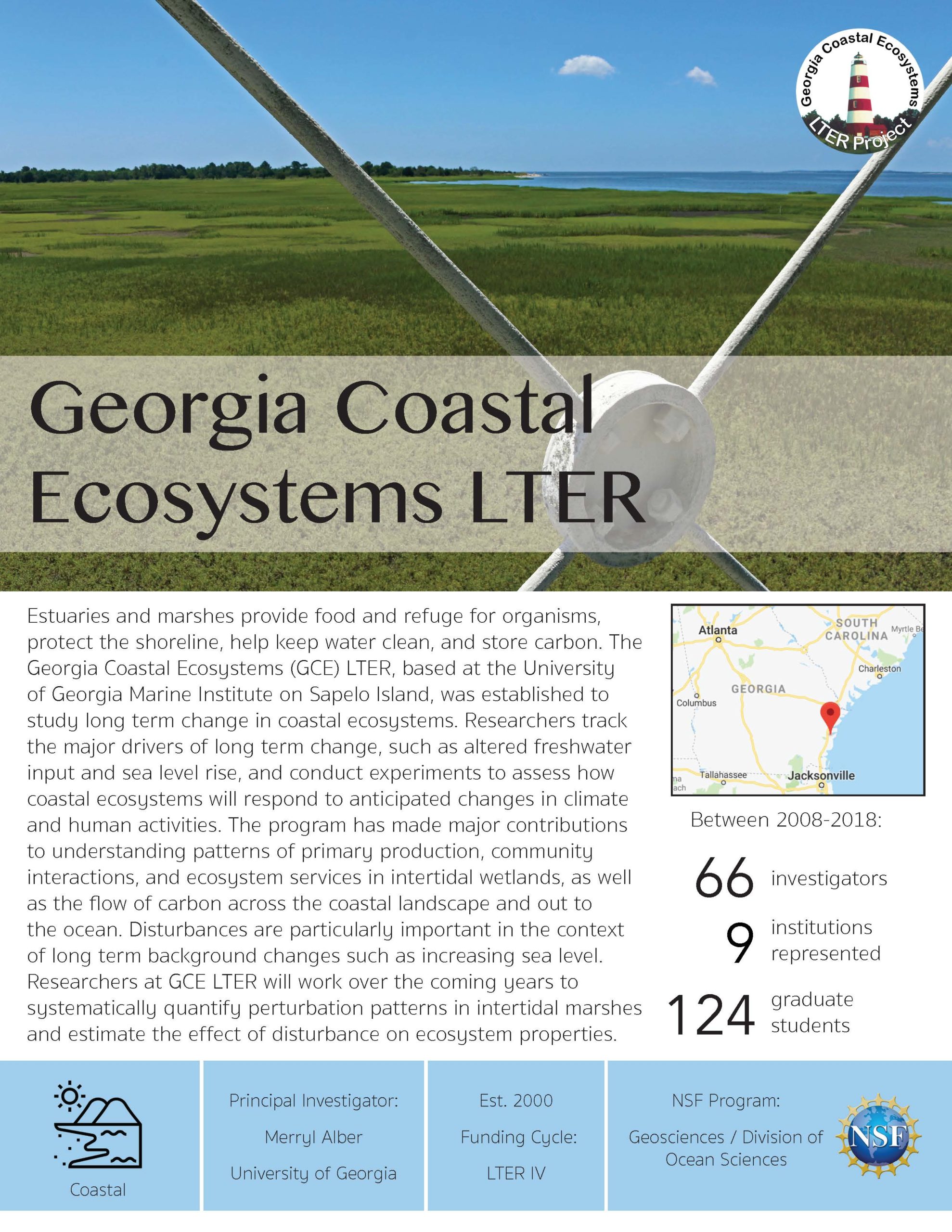 Georgia Coastal Ecosystems LTER site brief 2019
