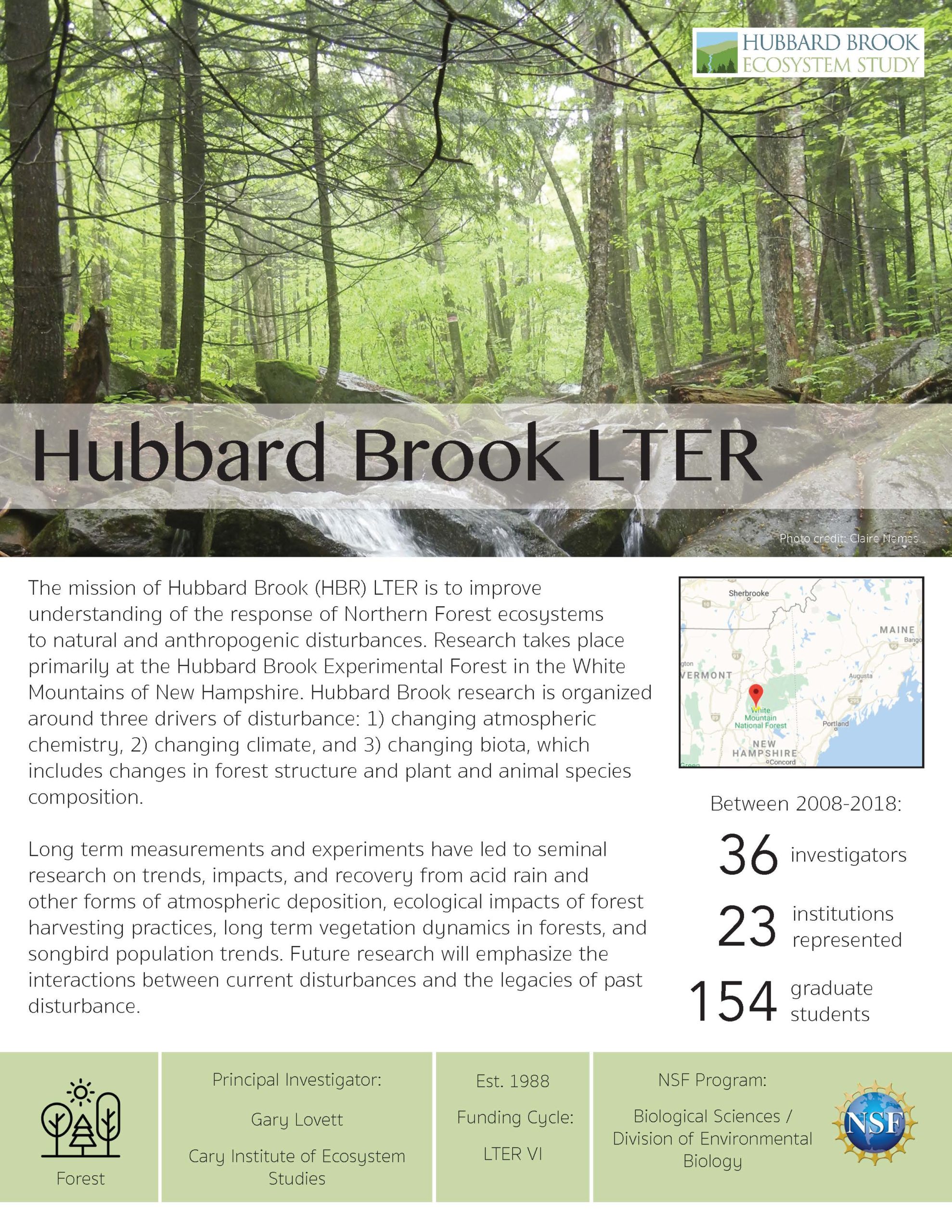 Hubbard Brook LTER site brief 2019