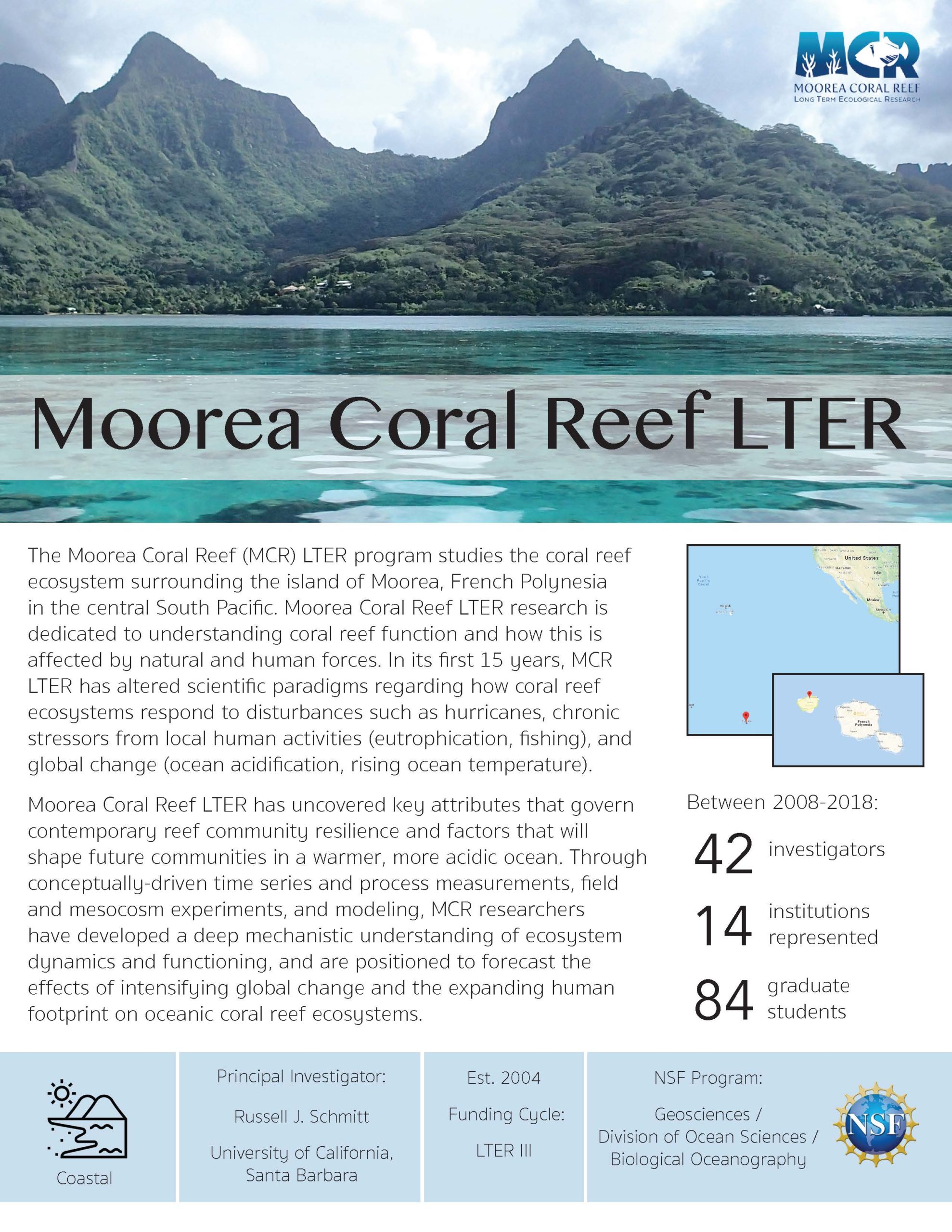Moorea Coral Reef LTER site brief 2019