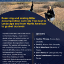 ILTER Webinar: Resolving and scaling litter decomposition controls from leaf to landscape