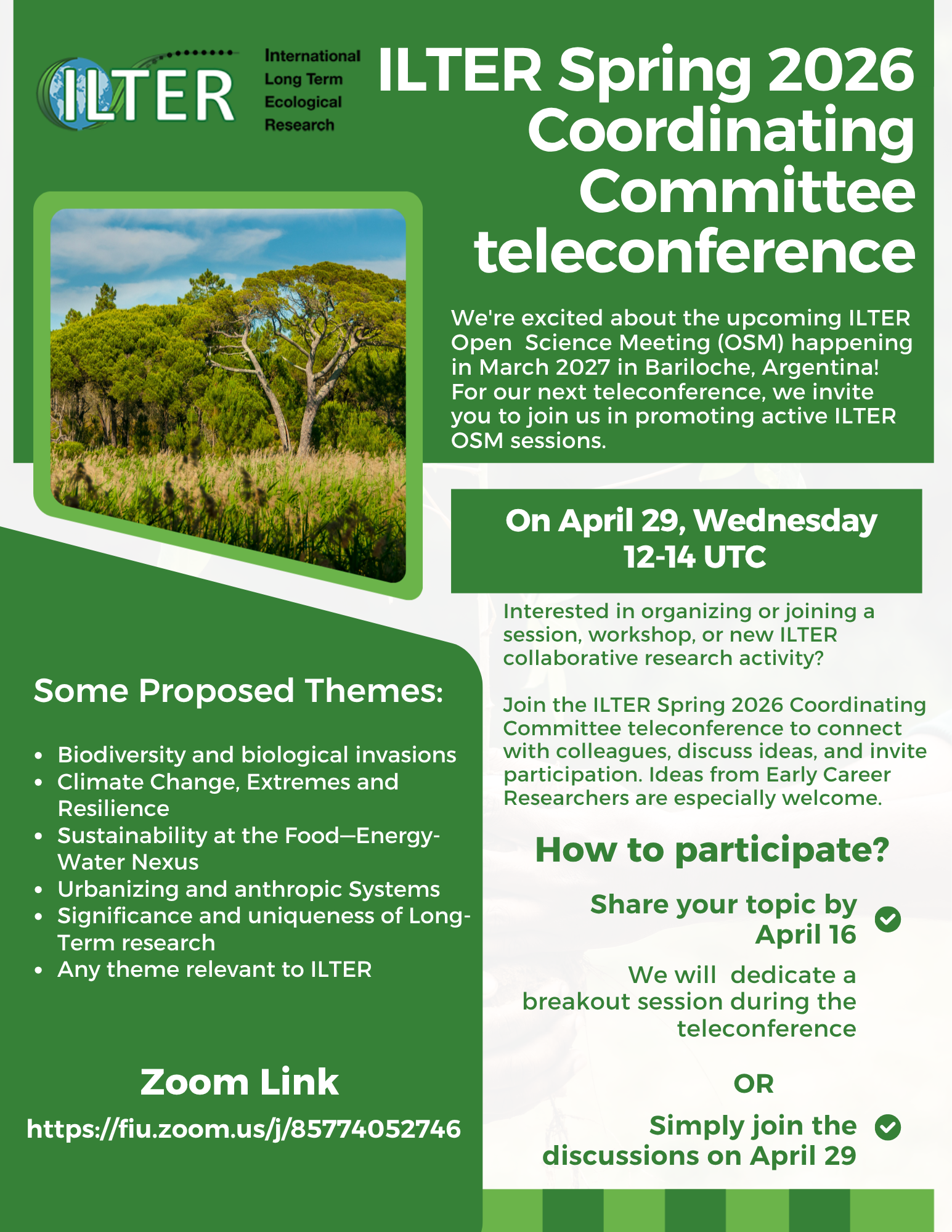 Flyer with same information as in the post