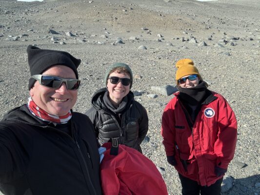 The wormherders team out in the field!