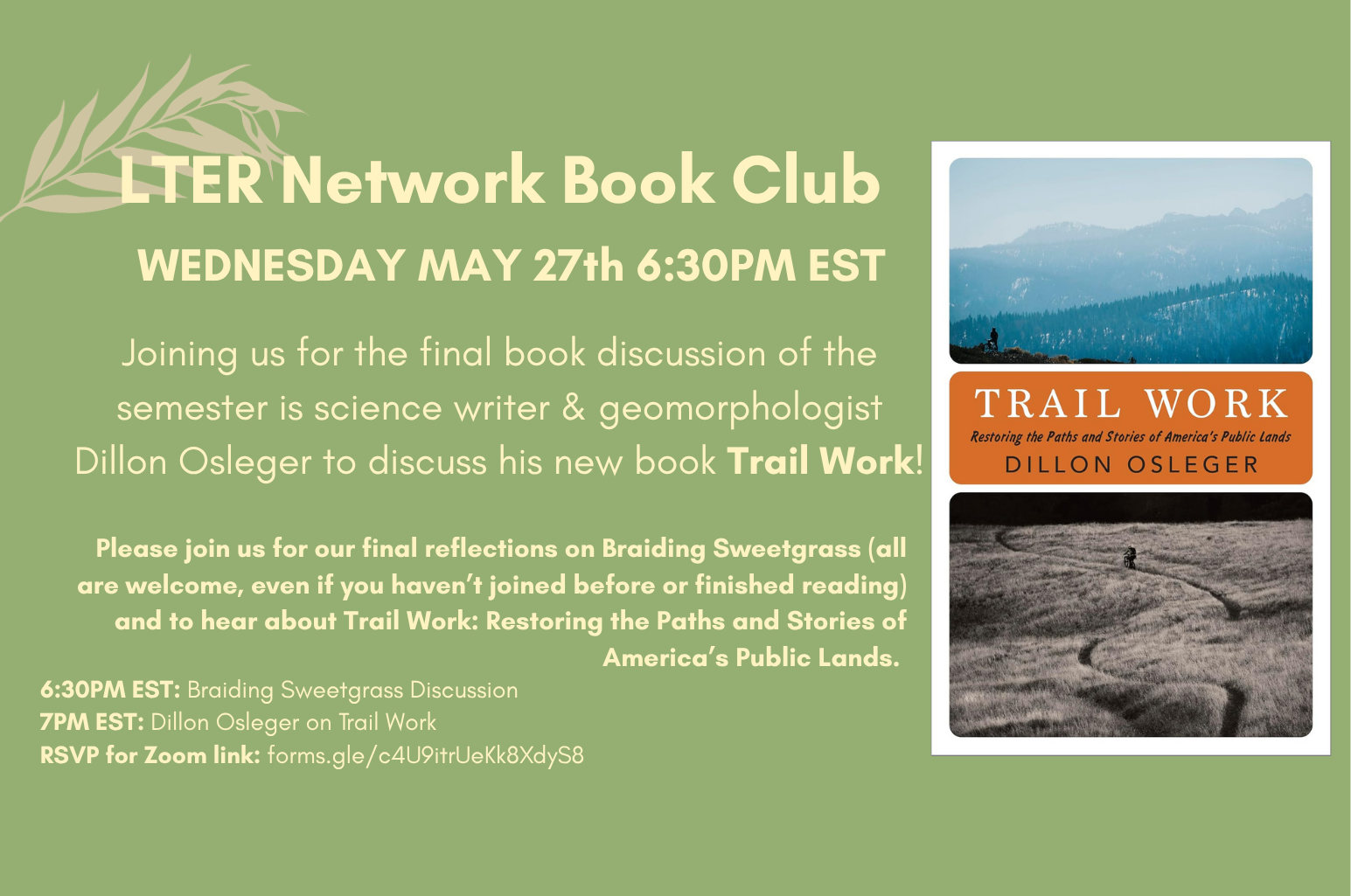 LTER Network Book Club: Trail Work