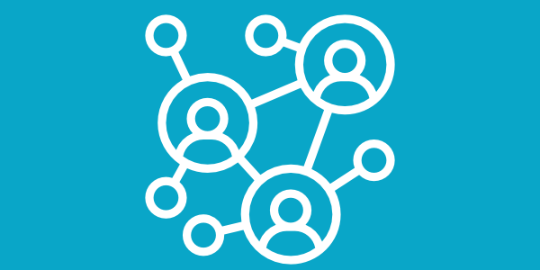 connected bubbles with avatars