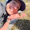 Shirah Strock in the field